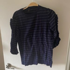 Stripe 3/4 sweater